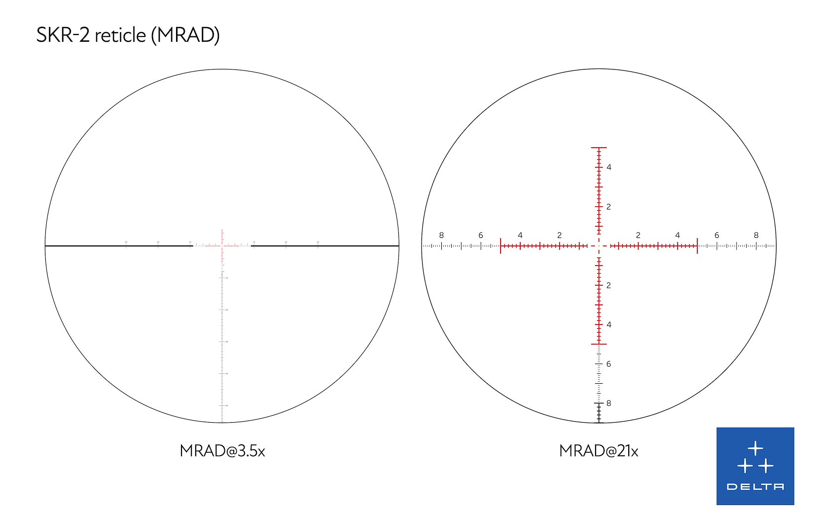 Delta Javelin 3,5-21×50 mm FFP (Ret. SKR-2 MRAD) - immagine 5