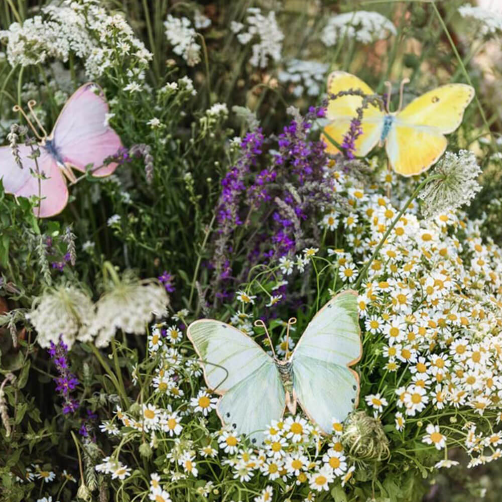 Blanc Mariclo Farfalla con stelo H 30 cm - immagine 3