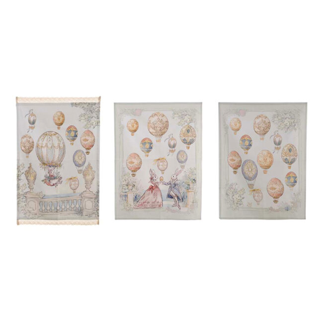 Blanc Mariclò · Canovaccio di Pasqua in Cotone “Rococò Collection” · 50×70 - immagine 3